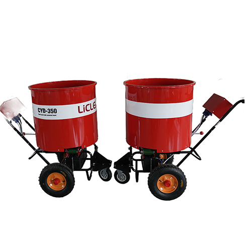 Hand push bulk material truck